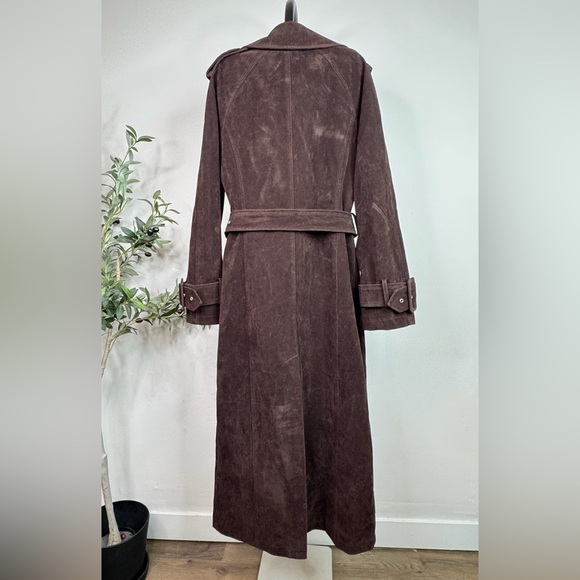 Avec Les Filles Brown Suede Coat - Picture 4 of 12